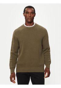 Selected Homme Sweter 16094552 Zielony Relaxed Fit. Kolor: zielony. Materiał: bawełna #1