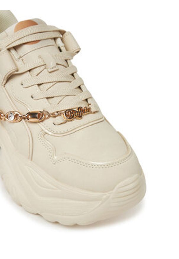 Buffalo Sneakersy Bliss Chain 1636295 Écru. Materiał: skóra