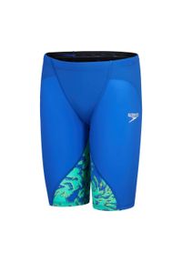 Strój startowy pływacki dla chłopca jammery Speedo LZR Ignite. Kolor: niebieski, wielokolorowy, zielony #1