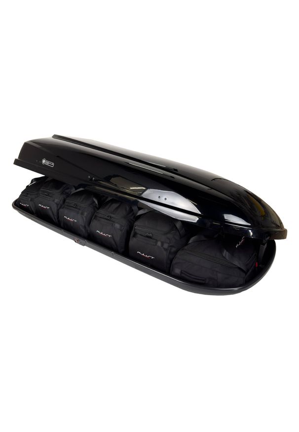 KJUST - Torby Do Boksu Dachowego Modula Travel Exclusive 650 6Szt Kjust. Kolor: czarny. Styl: sportowy