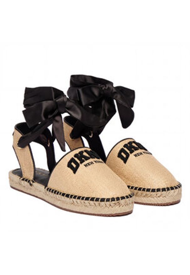 DKNY Espadryle Madelise K2612113 Brązowy. Kolor: brązowy. Materiał: materiał