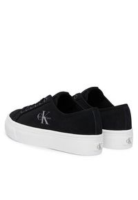 Calvin Klein Sneakersy Vulc Flatf Laceup Suede HW0HW03088 Czarny. Kolor: czarny. Materiał: zamsz, skóra #5
