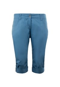 ALPINE PRO - Damskie 3/4 Spodnie Alpine Pro Nerina - Lekkie i Oddychające. Kolor: fioletowy. Materiał: bawełna