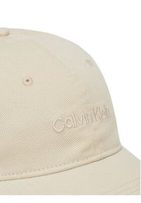 Calvin Klein Czapka z daszkiem Small Monogram LV04K5065G Écru. Materiał: bawełna, materiał