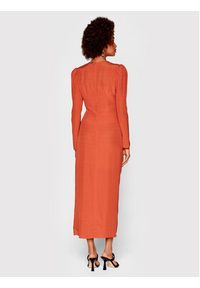 TwinSet - TWINSET Sukienka koktajlowa 222TP2090 Pomarańczowy Regular Fit. Kolor: pomarańczowy. Materiał: wiskoza. Styl: wizytowy #3