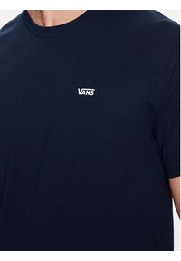 Vans T-Shirt Left Chest Logo VN0A3CZE Granatowy Classic Fit. Kolor: niebieski. Materiał: bawełna #3