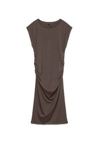 Vero Moda Sukienka koktajlowa Sarah 10346941 Brązowy ciemny Slim Fit. Kolor: brązowy. Materiał: lyocell. Styl: wizytowy #8