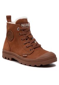 Palladium Trapery Pampa Hi Zip Wl 95982-200-M Brązowy. Kolor: brązowy. Materiał: skóra, nubuk #4