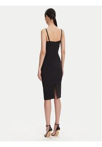 Elisabetta Franchi Sukienka koktajlowa AB-702-51E2 Czarny Regular Fit. Kolor: czarny. Materiał: syntetyk. Styl: wizytowy #2
