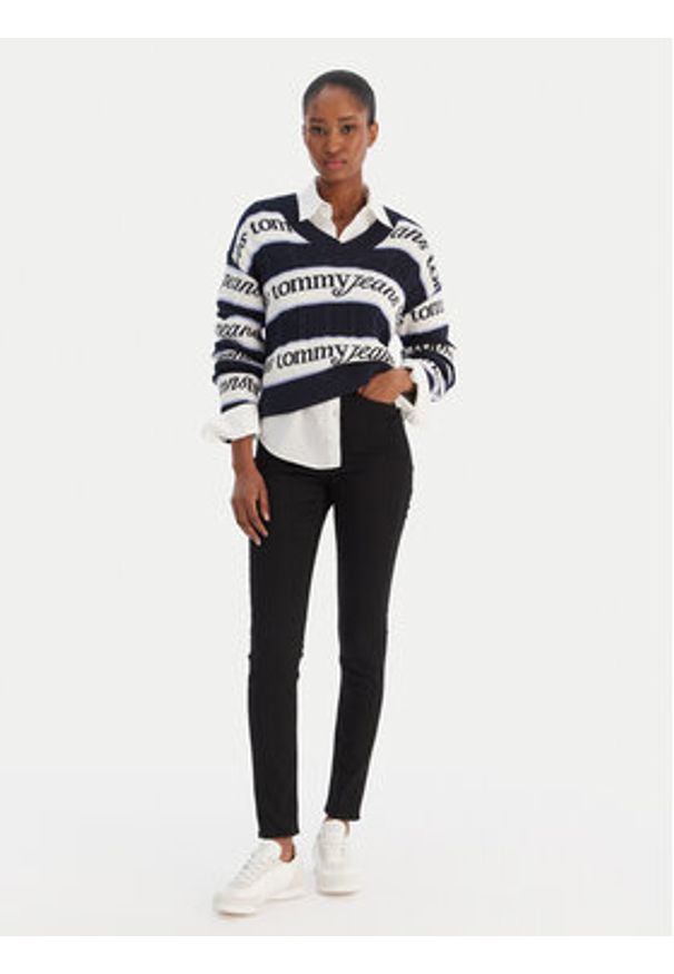 Tommy Jeans Jeansy Sylvia DW0DW19936 Niebieski Skinny Fit. Kolor: niebieski