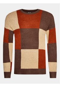 INDICODE Sweter Bjor 35-706 Kolorowy Regular Fit. Materiał: syntetyk. Wzór: kolorowy