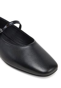 Calvin Klein Baleriny Ballerina New Buckle - Lth HW0HW02483 Czarny. Kolor: czarny. Materiał: skóra #4