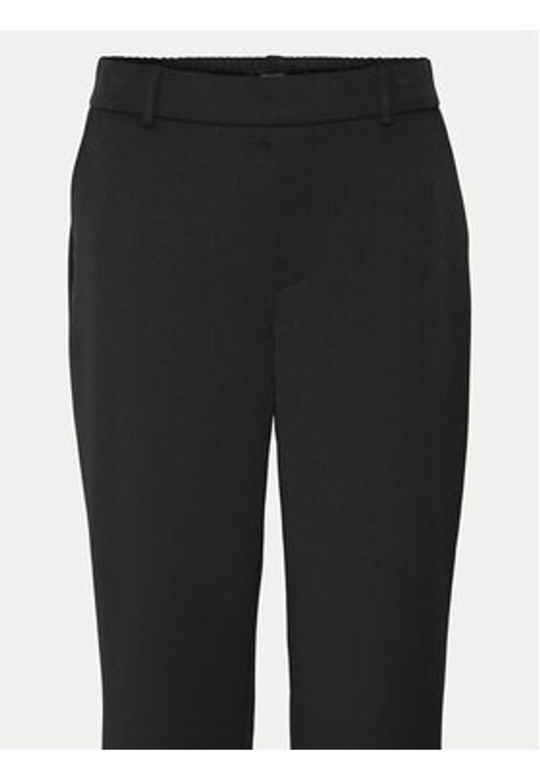 Vero Moda Spodnie materiałowe Maya 10267718 Czarny Straight Fit. Kolor: czarny. Materiał: wiskoza, syntetyk