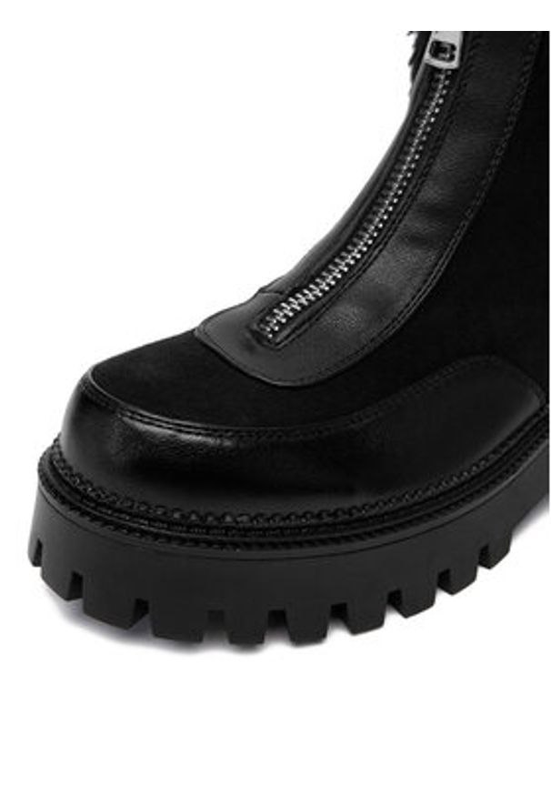 DeeZee Botki 19001-1 Czarny. Kolor: czarny. Materiał: syntetyk, materiał