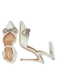 DeeZee Szpilki F92831-8 Biały. Kolor: biały. Materiał: materiał. Obcas: na szpilce #5