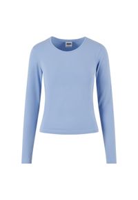 Damska koszulka z długim rękawem Urban Classics Basic Super Slim. Kolor: niebieski. Długość rękawa: długi rękaw. Długość: długie #1