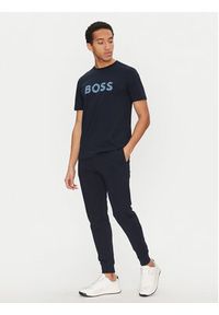 BOSS Spodnie dresowe Sechup 50533392 Granatowy Regular Fit. Kolor: niebieski. Materiał: bawełna