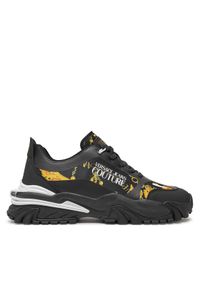 Versace Jeans Couture Sneakersy 77YA3SIB ZS891 Czarny. Kolor: czarny. Materiał: materiał