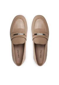 Calvin Klein Loafersy Rubber Sole Loafer W/Hw HW0HW01791 Beżowy. Kolor: beżowy. Materiał: skóra #3