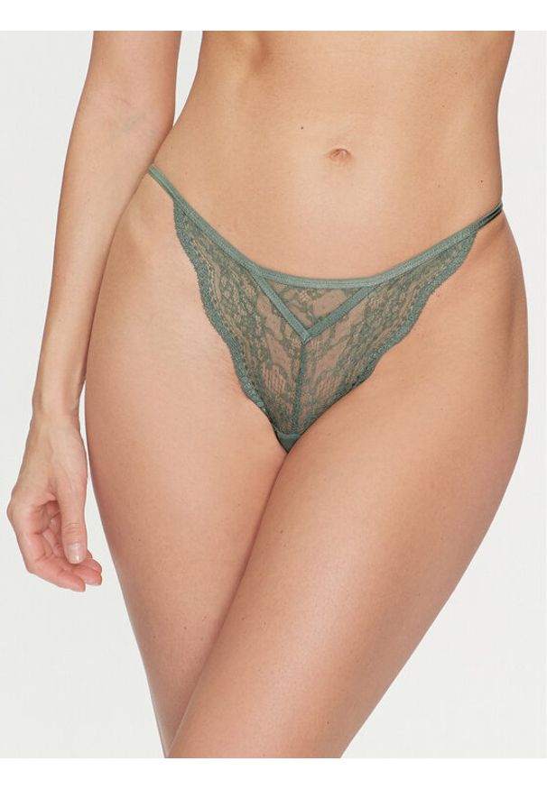 Hunkemöller Stringi Isabelle 204686 Zielony. Kolor: zielony. Materiał: syntetyk