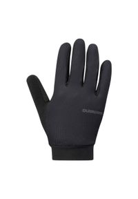 SHIMANO - Damskie rękawiczki rowerowe EXPLORER FF, czarne. Kolor: czarny. Sezon: jesień, wiosna, lato. Sport: kolarstwo #1