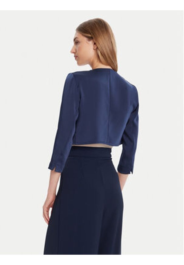 Rinascimento Bolerko CFC0125060003 Granatowy Regular Fit. Kolor: niebieski. Materiał: syntetyk