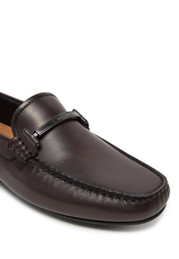 BOSS Mokasyny Noel 50548100 Brązowy. Kolor: brązowy. Materiał: skóra