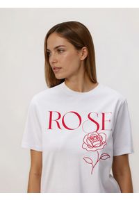 Reserved - T-shirt z nadrukiem - biały. Kolor: biały. Materiał: dzianina, bawełna. Wzór: nadruk #1