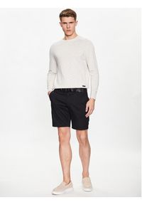 Calvin Klein Szorty materiałowe Modern Twill K10K111788 Czarny Slim Fit. Kolor: czarny. Materiał: bawełna
