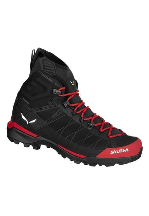 Buty trekkingowe męskie Salewa Ortles Light Mid Powertex. Wysokość cholewki: za kostkę. Kolor: czarny. Materiał: nylon. Szerokość cholewki: normalna