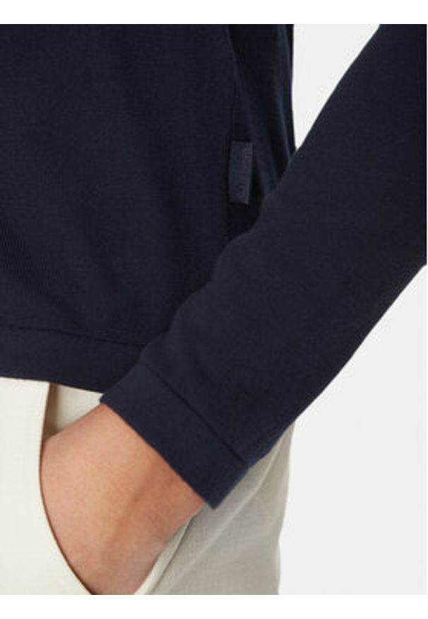 Michael Kors Sweter CB96080FE5 Granatowy Regular Fit. Kolor: niebieski. Materiał: bawełna