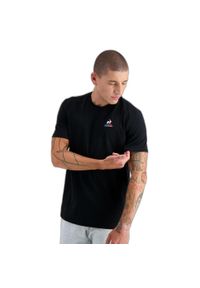 Le Coq Sportif - T-shirt do pilates męski ESS Tee SS N°4 M. Kolor: czarny. Sport: joga i pilates