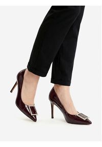 Nine West Szpilki CEO-LUBNA-01 Bordowy. Kolor: czerwony. Materiał: materiał. Obcas: na szpilce #8