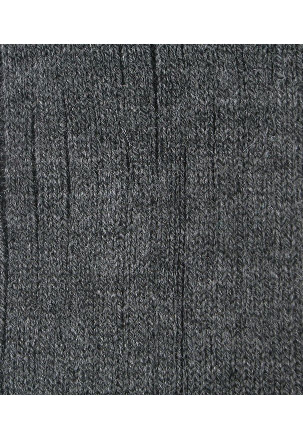His Story - Ciepłe Wełniane Skarpetki Zimowe - Ciemnoszare. Kolor: szary. Materiał: wełna, elastan, poliamid