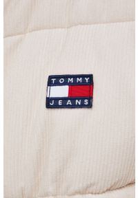 Tommy Jeans Kurtka damska zimowa. Okazja: na co dzień. Kolor: beżowy. Materiał: tkanina, puch. Sezon: zima. Styl: casual #3