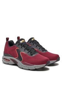 skechers - Skechers Sneakersy Ventura – Vulser 232954 BUBK Bordowy. Kolor: czerwony. Materiał: materiał #6