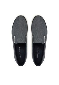 TOMMY HILFIGER - Tommy Hilfiger Tenisówki Th Hi Vulc Low Slip On Ch FM0FM05390 Niebieski. Zapięcie: bez zapięcia. Kolor: niebieski. Materiał: materiał