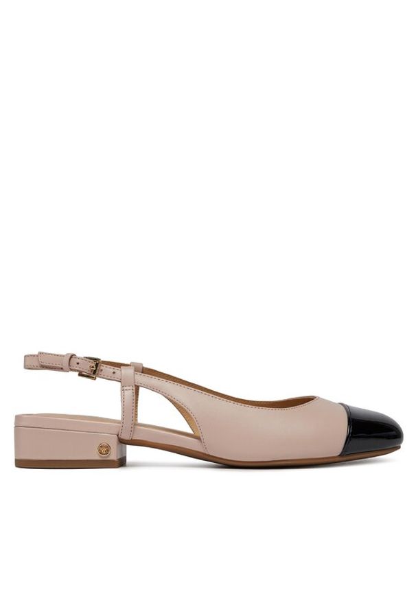 MICHAEL Michael Kors Baleriny Perla Flex Sling Flat 40R4PLFP1L Różowy. Kolor: różowy. Materiał: skóra