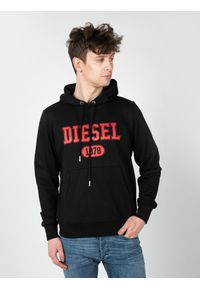 Diesel Bluza "S-Ginn" | A03826-0HAYT-9XX | Mężczyzna | Czarny. Okazja: na co dzień. Kolor: czarny. Materiał: poliester, bawełna. Wzór: nadruk. Sezon: lato. Styl: sportowy, casual, vintage, elegancki #3