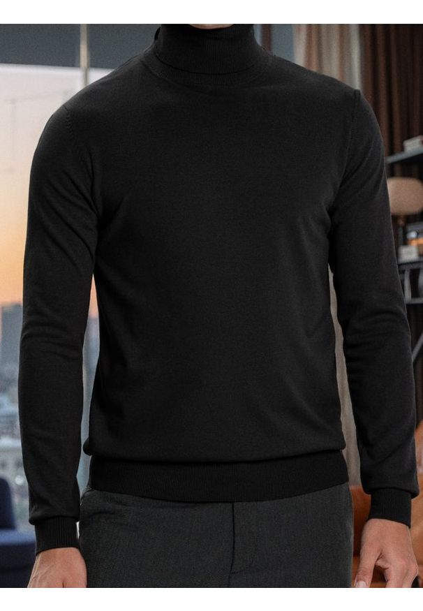 Sinsay - Klasyczny golf - czarny. Typ kołnierza: golf. Kolor: czarny. Styl: klasyczny