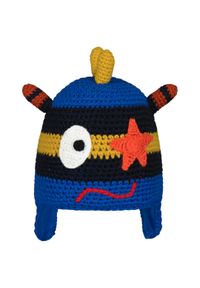 Czapka dla dzieci Barts Monster. Kolor: niebieski. Materiał: akryl, polar