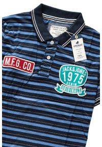 Jack & Jones - POLO JACK & JONES NUMBERS POLO 12063787 DARK. Typ kołnierza: polo. Wzór: aplikacja #3