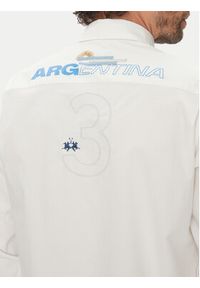 La Martina Koszula Alfred MAC601 PP483 Biały Regular Fit. Kolor: biały. Materiał: bawełna #3