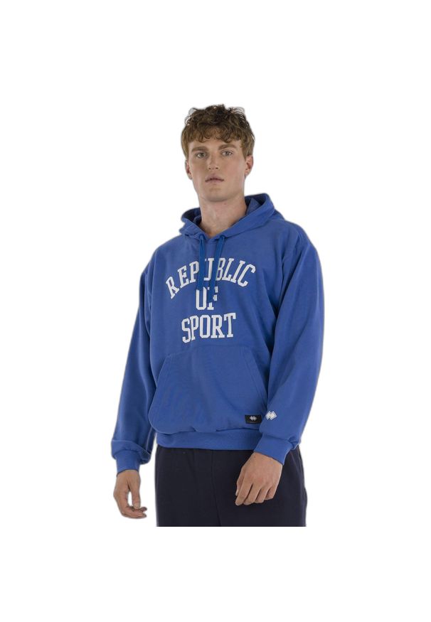 ERREA - Bluza z kapturem Errea Graphic 035. Typ kołnierza: kaptur. Kolor: niebieski