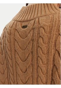 Barbour Sukienka dzianinowa Belford LDR0946BE31 Brązowy Regular Fit. Kolor: brązowy. Materiał: wełna #4