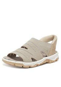 Rieker Sandały 68895-64 Beżowy. Kolor: beżowy. Materiał: materiał #3