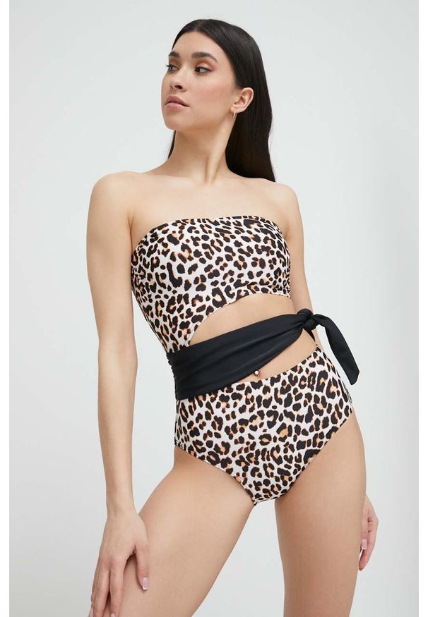 DKNY - Dkny jednoczęściowy strój kąpielowy lekko usztywniona miseczka. Materiał: dzianina