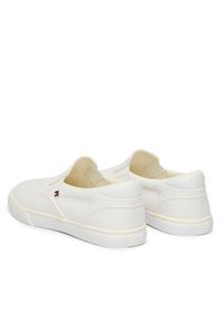 TOMMY HILFIGER - Tommy Hilfiger Tenisówki Th Low Profile Slip On FW0FW09103 Biały. Zapięcie: bez zapięcia. Kolor: biały. Materiał: materiał #6
