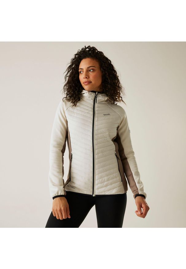 Regatta - Kurtka damska hybrydowa Andreson. Kolor: brązowy. Materiał: puch. Sport: turystyka piesza