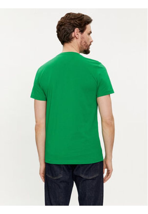 TOMMY HILFIGER - Tommy Hilfiger T-Shirt Logo MW0MW11797 Zielony Regular Fit. Kolor: zielony. Materiał: bawełna